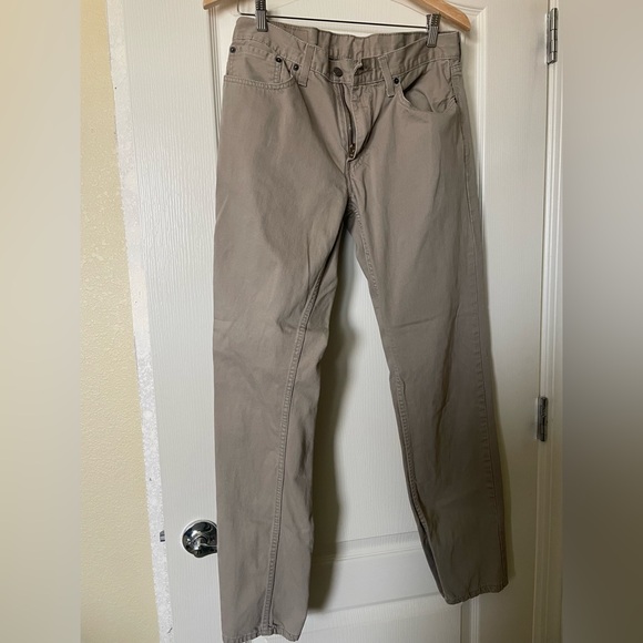 Levi's 559 Men's Straight Jeans Beige W32 L34 5-Pocket Design - Picture 1 of 6